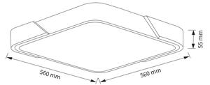 Brilagi - LED Stmívat. svítidlo PILANA LED/60W/230V dub/černá 56x56 cm + DO