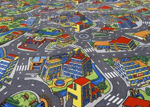 Breno Metrážový koberec CLEVER TOWN, šíře role 400 cm, Vícebarevné