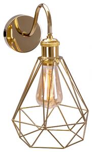 Toolight, nástěnná lampa Loft 1xE27 392229, zlatá, OSW-09681