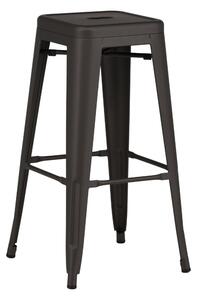 Barová židle Tempe, 4ks, tmavě šedá, 43x43x76