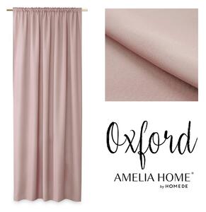 AmeliaHome Dekorační závěs Oxford pudrově růžový, 140x250 cm