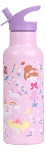A Little Lovely Company - nerezová láhev na pití, 500 ml – princezny