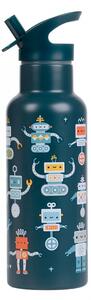 A Little Lovely Company - nerezová láhev na pití, 500 ml – roboti
