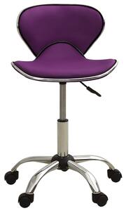 Kancelářská židle fialová umělá kůže