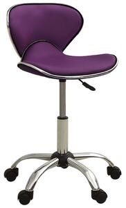Kancelářská židle fialová umělá kůže