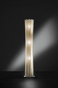 Slamp Bach Floor XL, designová stojací lampa ze zlatého Opalflexu, 3xE27, výška 161cm