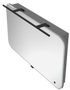 Kingsbath Velluto Grey 100 zrcadlová skříňka do koupelny s LED osvětlením