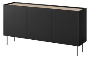 Komoda Desin 170 cm - černý mat / dub nagano