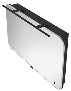 Kingsbath Velluto Black 100 zrcadlová skříňka do koupelny s LED osvětlením