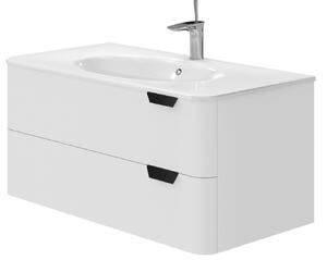 Lavedo Velluto White 100 koupelnová skříňka s umyvadlem