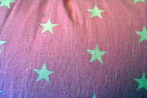 KHC Potah na kojící těhotenský polštář Miki Hvězdy na růžové