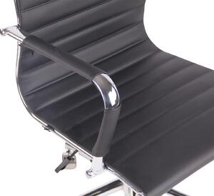 DMQ Černá prošívaná kancelářská židle Lexus II