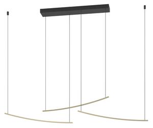 Eglo 902167 -LED Stm. lustr na lanku VILLEGGI LED/22W/230V 2700/4000/6500K zlatá