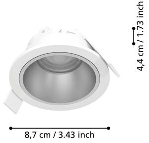 Eglo 902297 - LED Stm. koup. podh. svítidlo YEBRA LED/4,8W/230V IP44 bílá/zlatá