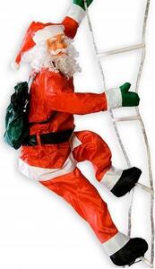 TUTUMI - Santa Claus na svítícím LED žebříku 190 cm
