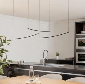 Eglo 902166 -LED Stm. lustr na lanku VILLEGGI LED/22W/230V 2700/4000/6500K černá