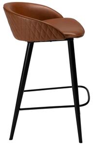​​​​​Dan-Form Světle hnědá koženková barová židle DAN-FORM Dual 66 cm