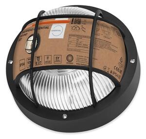 Osram - Venkovní nástěnné svítidlo BULKHEAD 1xE27/10W/230V pr. 19 cm IP54 černá