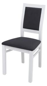 PORTO židle bílá TX057/Milano 9303 black Barva zboží: bílá, Výška: 93, Šířka: 45
