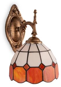 Brilagi - Tiffany vitrážová nástěnná lampa SIENNA 1xE14/40W/230V
