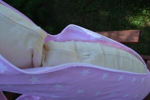 KHC Potah na těhotenský kojící polštář Zuzanka Hvězdy na růžové