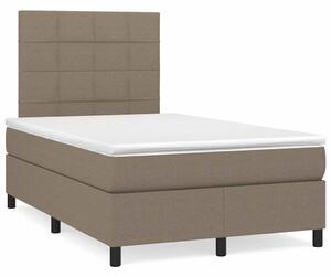 Box spring postel s matrací a LED taupe 120x190 cm textil 3270201