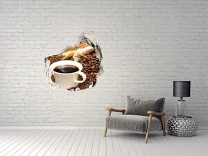 Nálepka 3D díra na zeď Šálek kávy nd-p-58490755