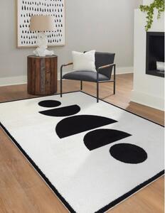 Dywany Łuszczów Kusový koberec Mode 8598 geometric cream/black ROZMĚR: 240x330