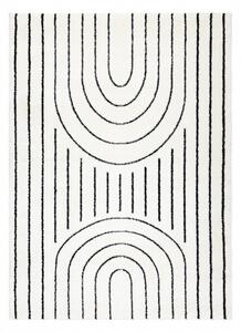 Dywany Łuszczów Kusový koberec Mode 8494 geometric cream/black ROZMĚR: 200x290