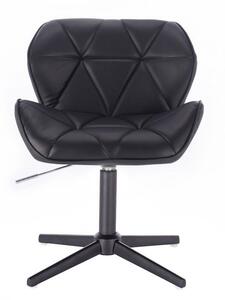LuxuryForm Židle MILANO na černém kříži - černá