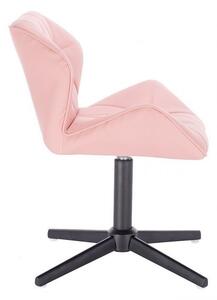 LuxuryForm Židle MILANO na černém kříži - růžová