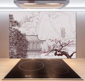 Panel do kuchyně Činská krajina pl-pksh-100x70-f-33354243