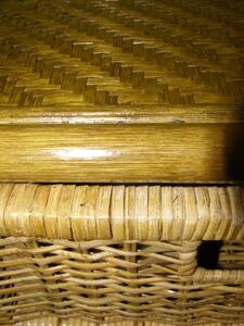 Ratanový prádelník 5 zásuvek rovný - světlý med
