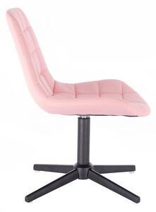 LuxuryForm Židle PARIS na černém kříži - růžová