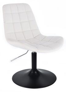 LuxuryForm Židle PARIS na černém talíři - bílá (VPT)