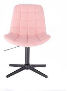 LuxuryForm Židle PARIS na černém kříži - růžová