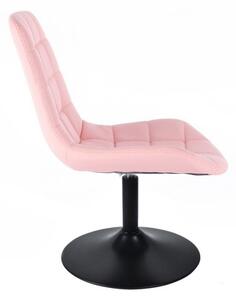 LuxuryForm Židle PARIS na černém talíři - růžová