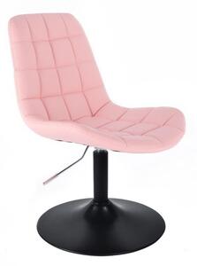 LuxuryForm Židle PARIS na černém talíři - růžová