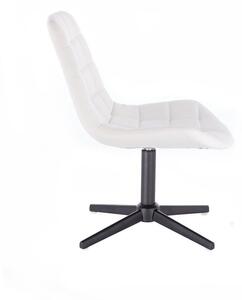 LuxuryForm Židle PARIS na černém kříži - bílá (VPT)