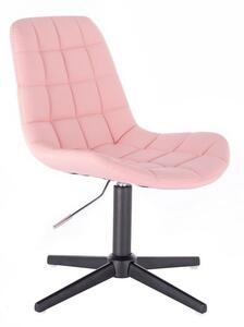Židle PARIS na černém kříži - růžová (VPT)