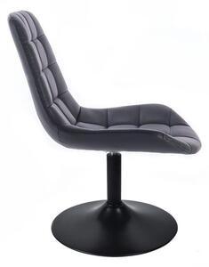 LuxuryForm Židle PARIS na černém talíři - černá (VPT)