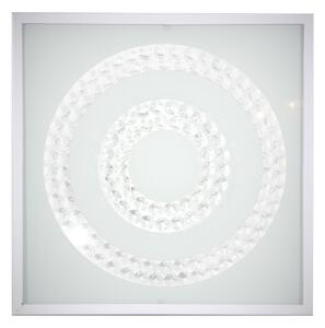 CLX LED nástěnné / stropní osvětlení ALBA, 16W, studená bílá, 29x29, hranaté, kruhy, bílé 10-60662