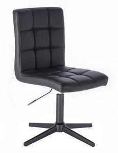 LuxuryForm Židle TOLEDO na černém kříži - černá