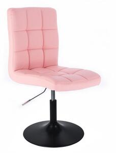 LuxuryForm Židle TOLEDO na černém talíři - růžová