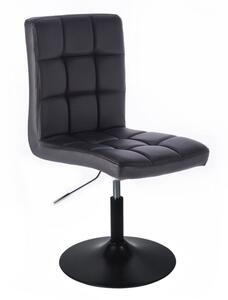 LuxuryForm Židle TOLEDO na černém talíři - černá