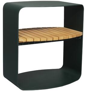 Tmavě zelený zahradní odkládací stolek No.109 Mindo 48 x 35 cm