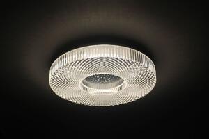 CLX LED stropní osvětlení SORRENTO, 24W, teplá bílá-studená bílá, 40cm, kulaté, čiré 14-75314