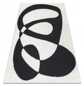 Dywany Łuszczów Kusový koberec Mode 8531 abstract cream/black ROZMĚR: 80x150