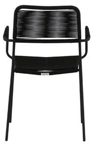 Jídelní židle Lindos, 2ks, černá