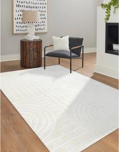 Dywany Łuszczów, Kusový koberec Mode 8586 geometric cream, 80x150, bílá, chodba / předsíň